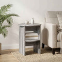 vidaXL Sideboard White Ø40 x 50 cm Engineered Wood