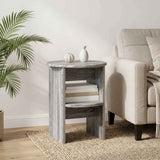 vidaXL Sideboard White Ø40 x 50 cm Engineered Wood