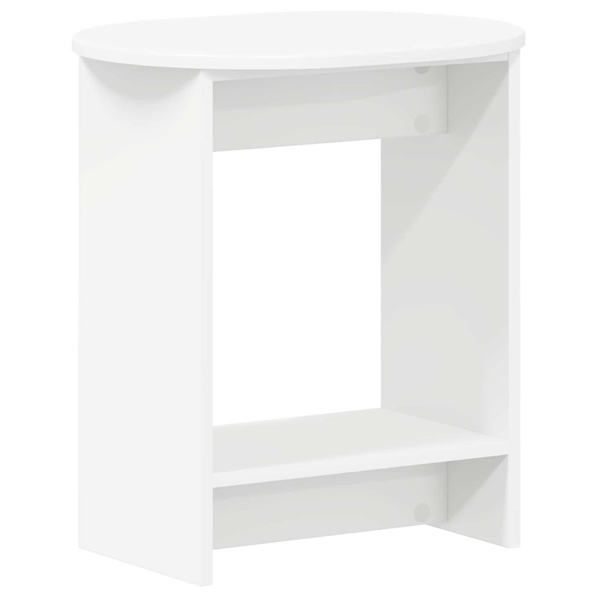 vidaXL Bijzettafel Wit 50 x 39,5 x 55 cm Geconstrueerd hout