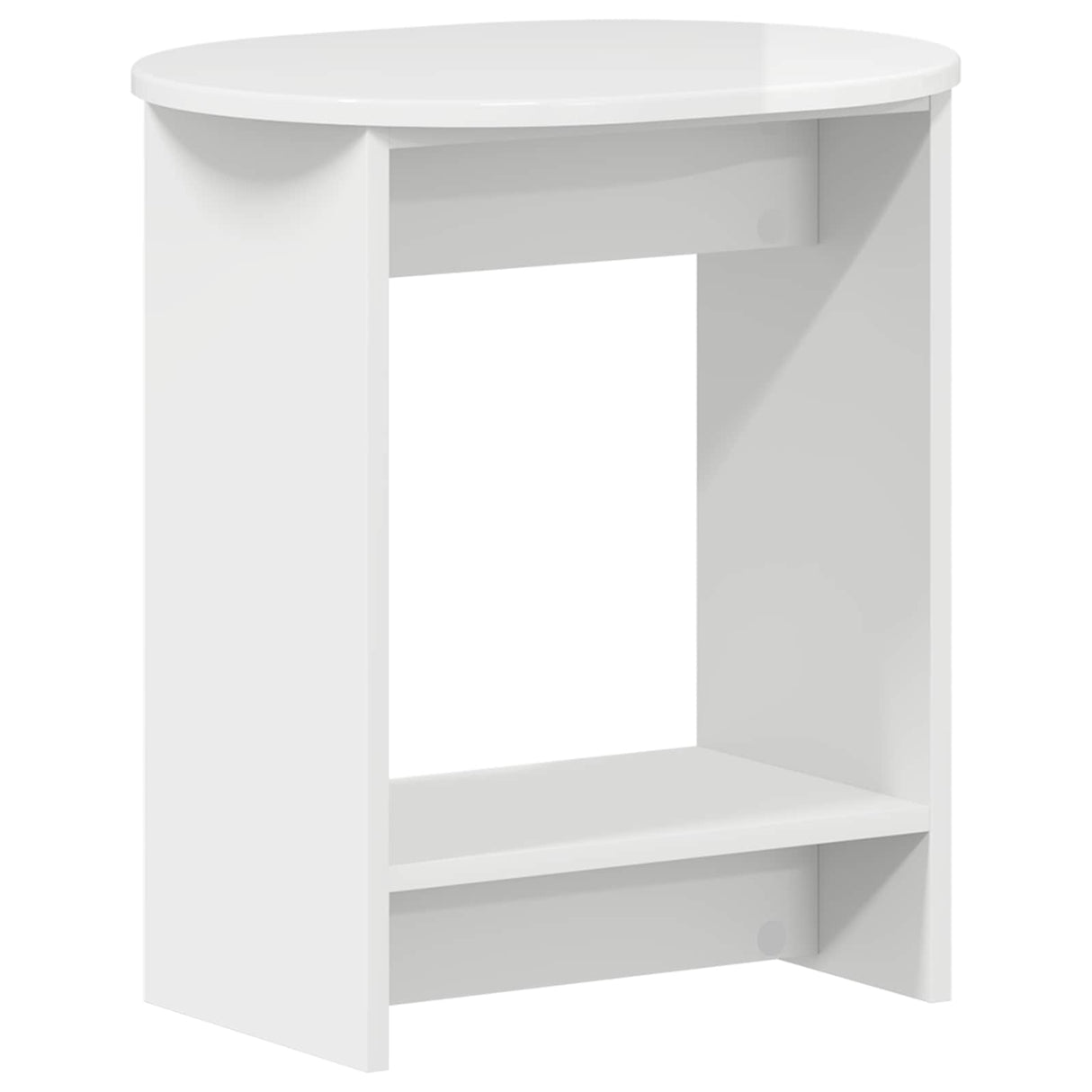 vidaXL Bijzettafel Wit 50 x 39,5 x 55 cm Geconstrueerd hout