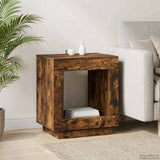 vidaXL Bijzettafel Wit 60 x 40 x 65 cm Bewerkt hout