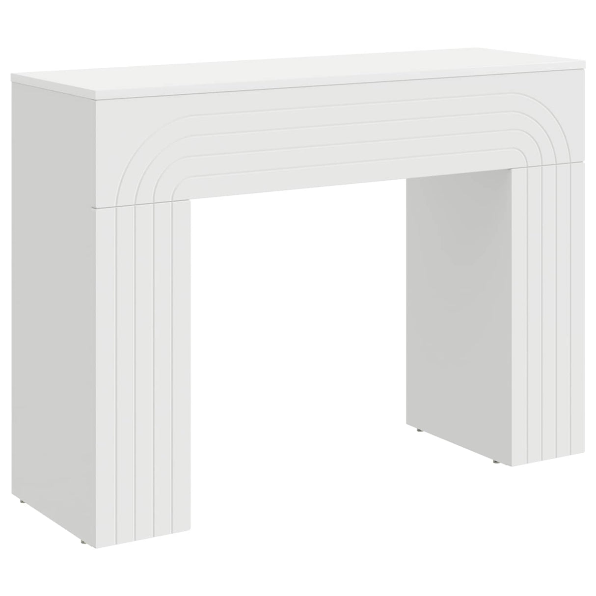 vidaXL Salontafel Wit 102 x 35 x 75 cm Bewerkt hout