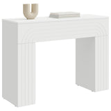 vidaXL Salontafel Wit 102 x 35 x 75 cm Bewerkt hout