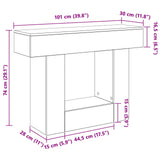 vidaXL Wit 101 x 30 x 74 cm