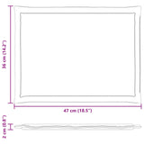 vidaXL Seat Cushions 2 pcs Cream 47 x 36 x 2 cm Polyester