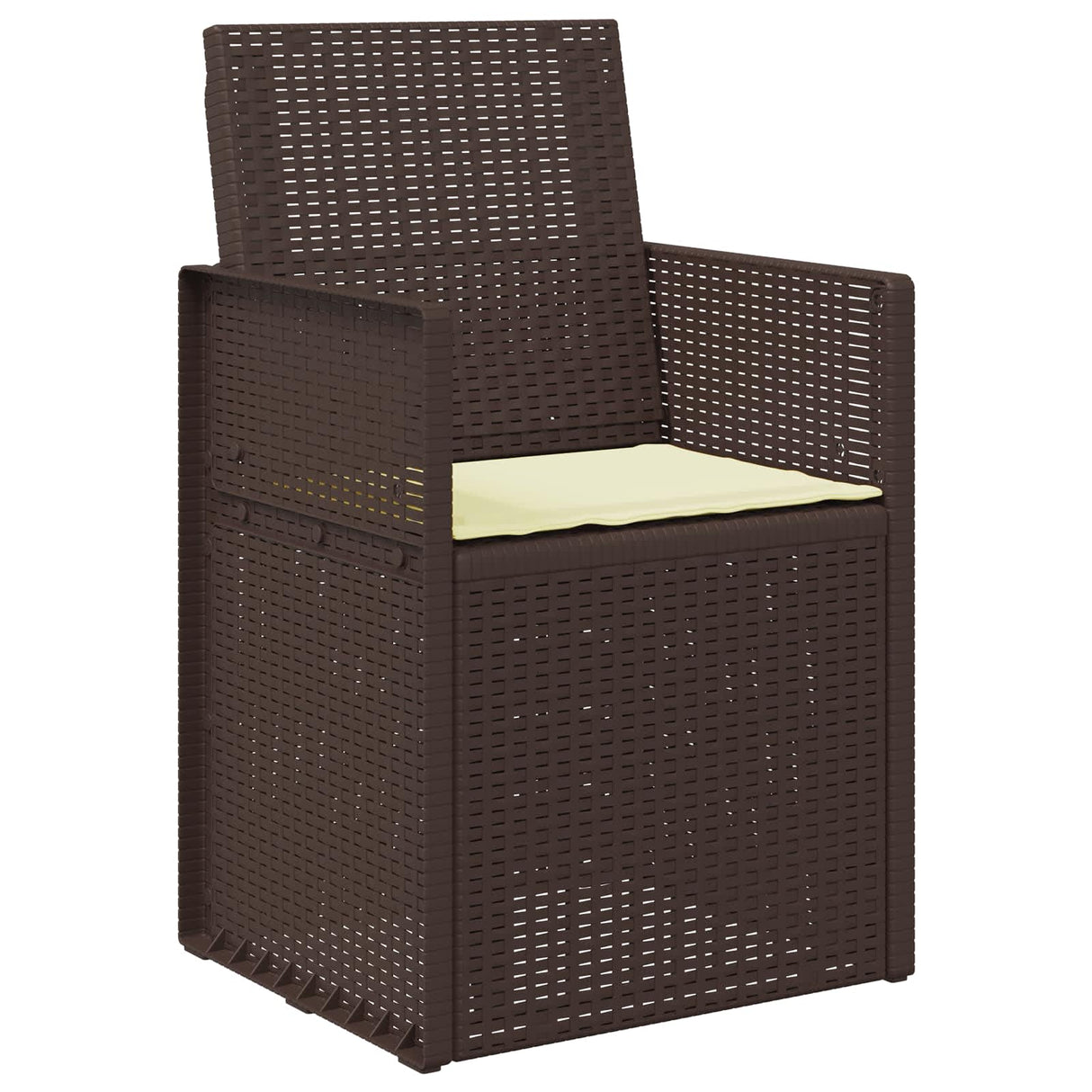 vidaXL Seat Cushions 2 pcs Cream 47 x 36 x 2 cm Polyester