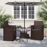vidaXL Seat Cushions 2 pcs Cream 47 x 36 x 2 cm Polyester