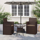 vidaXL Seat Cushions 2 pcs Cream 47 x 36 x 2 cm Polyester