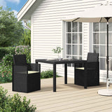 vidaXL Garden Chairs 2 pcs White and Light Grey PP
