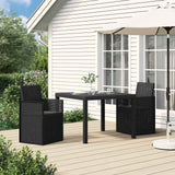 vidaXL Garden Chairs 2 pcs White and Light Grey PP