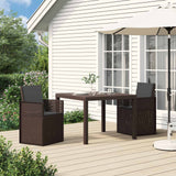 vidaXL Garden Chairs 2 pcs White and Light Grey PP