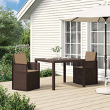 vidaXL Garden Chairs 2 pcs White and Light Grey PP