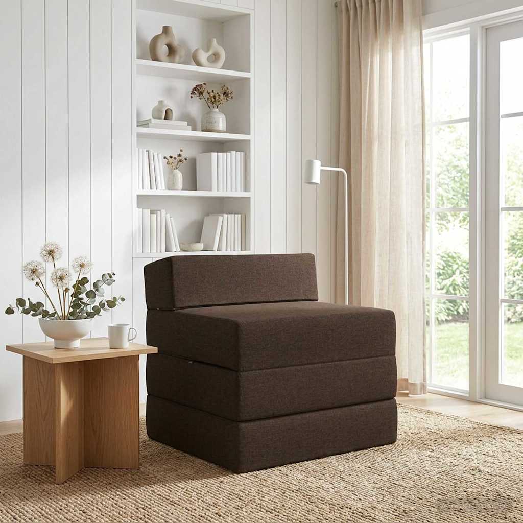 vidaXL Vouwbare Sofa Bed Lichtgrijs 70 x 60 x 63 cm Stof