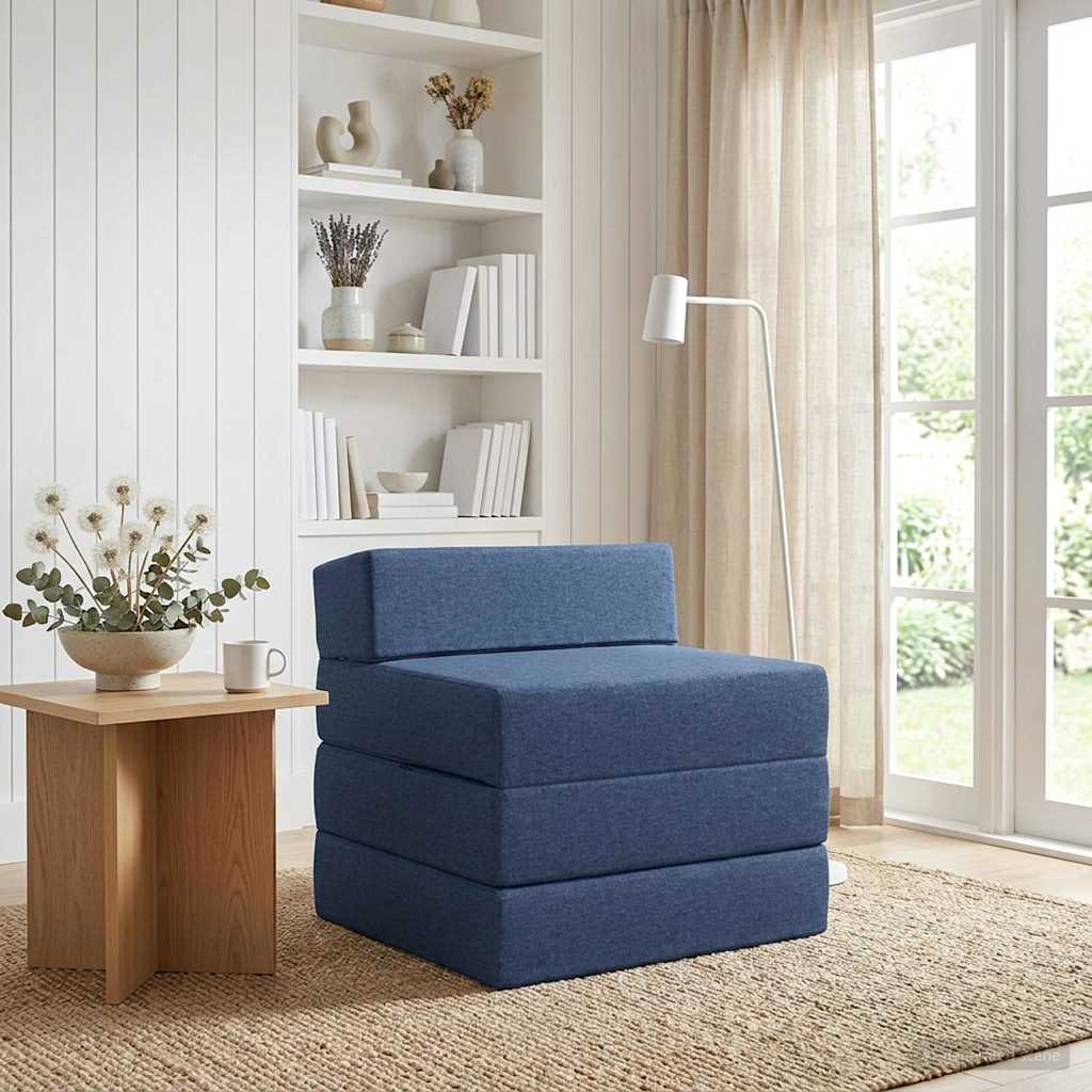 vidaXL Vouwbare Sofa Bed Lichtgrijs 70 x 60 x 63 cm Stof