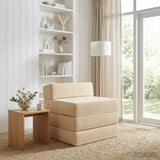 vidaXL Vouwbare Sofa Bed Lichtgrijs 70 x 60 x 63 cm Stof