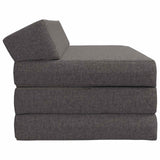 vidaXL Vouwbare Sofa Bed Lichtgrijs 120 x 60 x 49 cm Stof