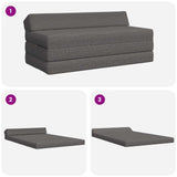vidaXL Vouwbare Sofa Bed Lichtgrijs 120 x 60 x 49 cm Stof