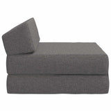 vidaXL Foldable Sofa Bed Light Grey 60 x 70 x 41 cm Fabric