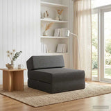 vidaXL Foldable Sofa Bed Light Grey 60 x 70 x 41 cm Fabric