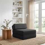 vidaXL Foldable Sofa Bed Light Grey 60 x 70 x 41 cm Fabric