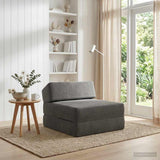 vidaXL Foldable Sofa Bed Light Grey 60 x 70 x 41 cm Fabric