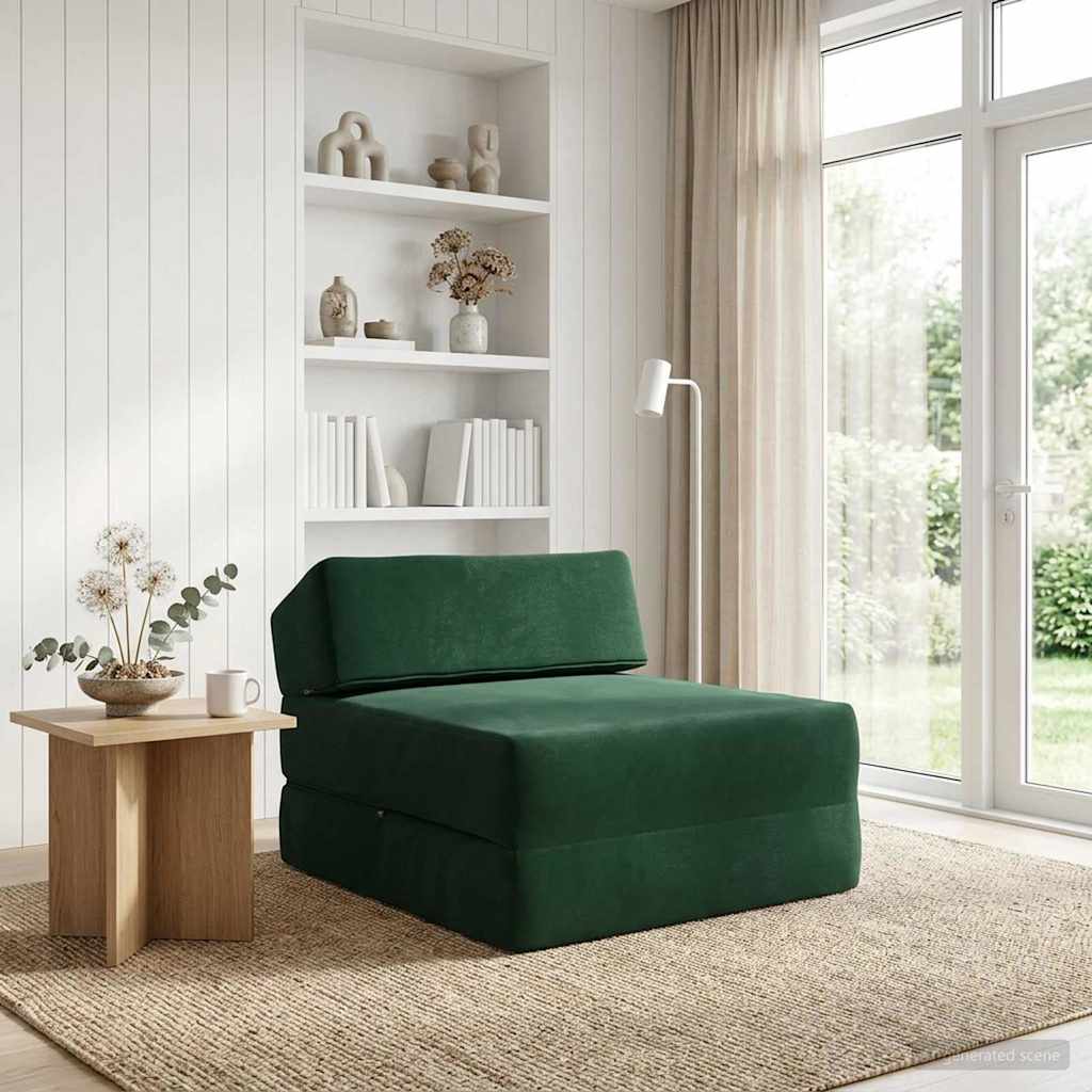 vidaXL Foldable Sofa Bed Light Grey 60 x 70 x 41 cm Fabric