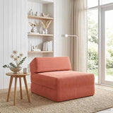 vidaXL Foldable Sofa Bed Light Grey 60 x 70 x 41 cm Fabric