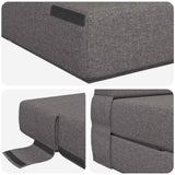 vidaXL Vouwbare Sofa Bed Lichtgrijs 70 x 72 x 60 cm Stof