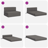 vidaXL Vouwbare Sofa Bed Lichtgrijs 70 x 72 x 60 cm Stof