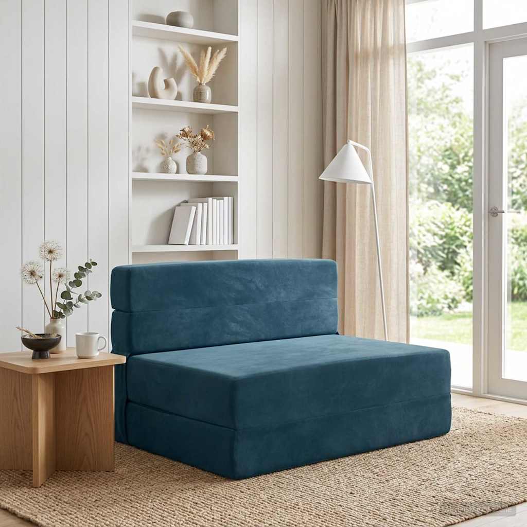 vidaXL Vouwbare Sofa Bed Lichtgrijs 70 x 72 x 60 cm Stof
