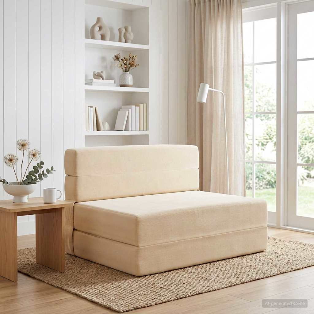 vidaXL Vouwbare Sofa Bed Lichtgrijs 70 x 72 x 60 cm Stof