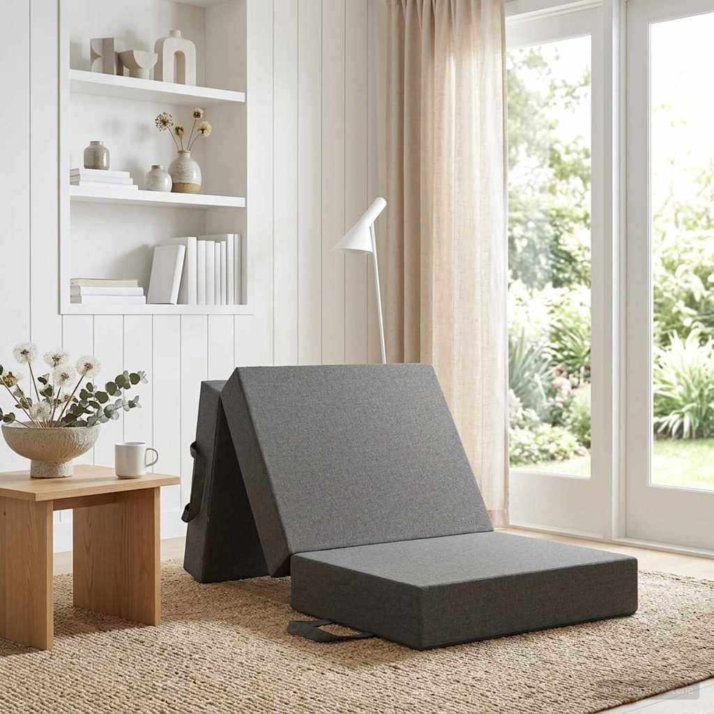 vidaXL Vouwbare Sofa Bed 75 x 63 x 45 cm Lichtgrijs