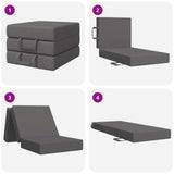 vidaXL Vouwbare Sofa Bed 75 x 63 x 45 cm Lichtgrijs