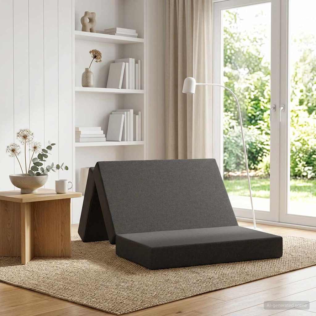 vidaXL Vouwbare Sofa Bed 75 x 63 x 45 cm Lichtgrijs