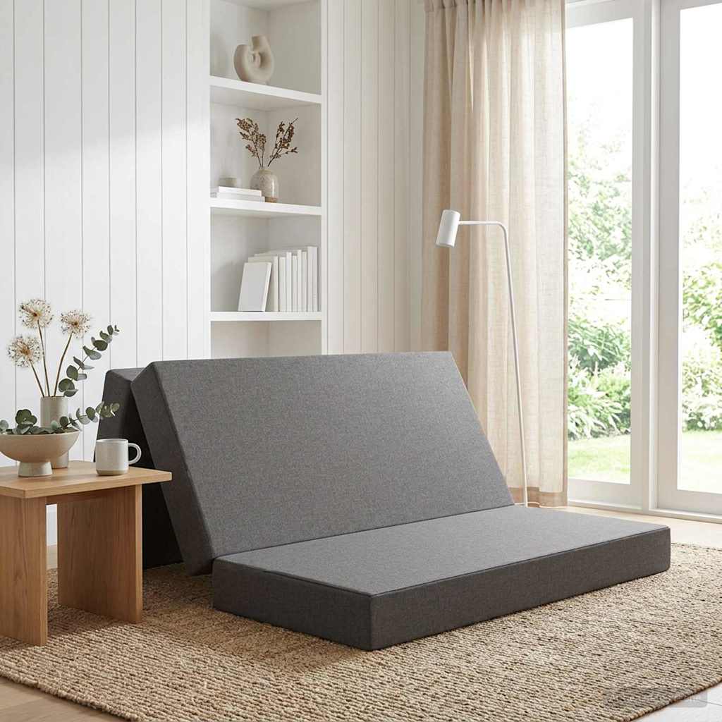 vidaXL Vouwbare Sofa Bed 75 x 63 x 45 cm Lichtgrijs