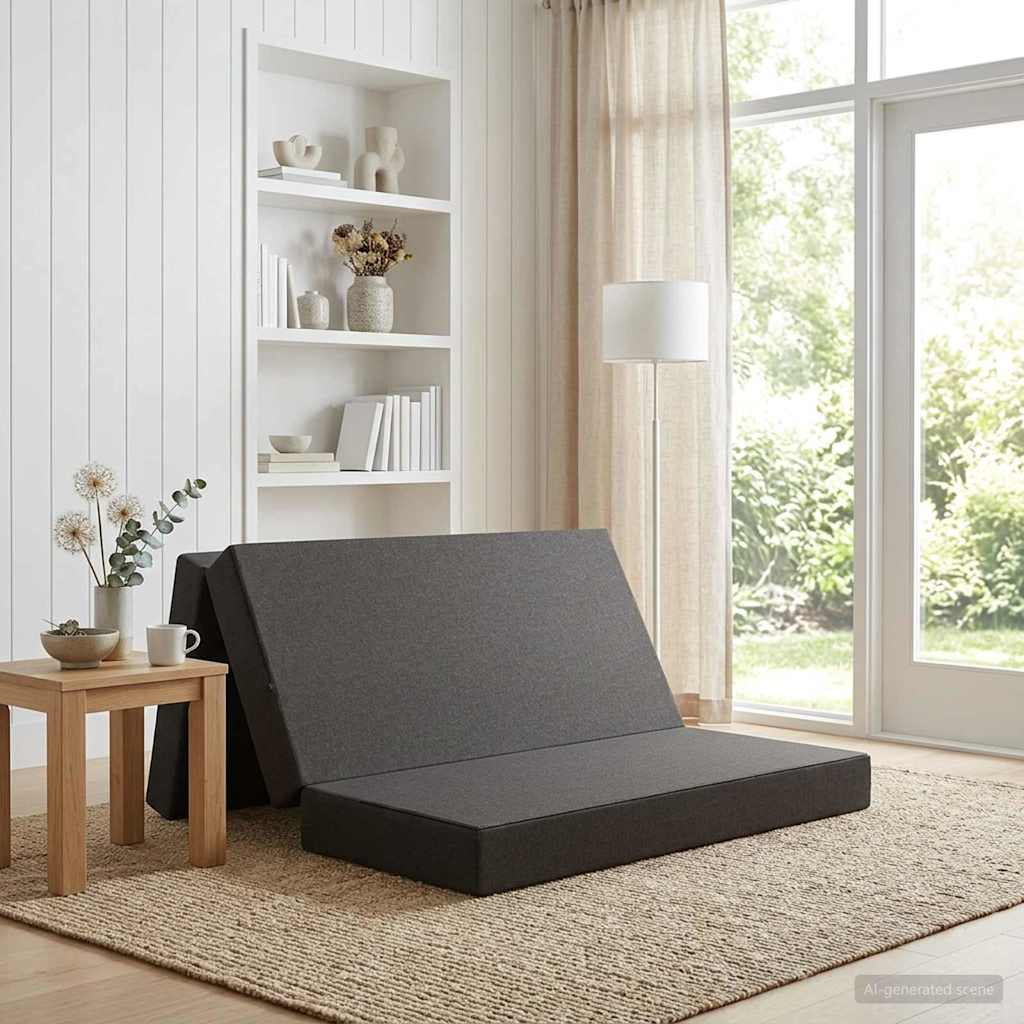 vidaXL Vouwbare Sofa Bed 75 x 63 x 45 cm Lichtgrijs
