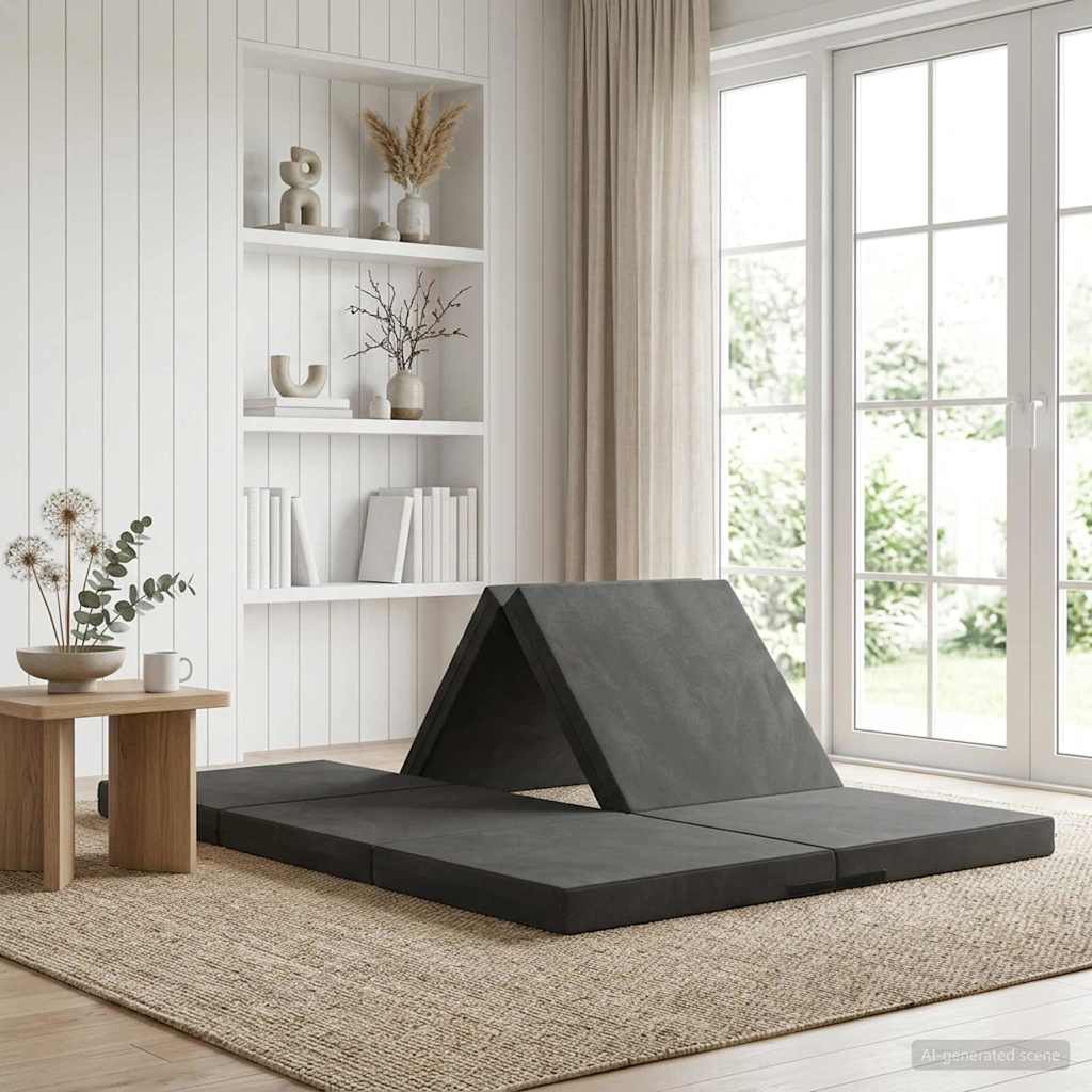 vidaXL Vouwbare Sofa Bed 140 x 67 x 45 cm Lichtgrijs