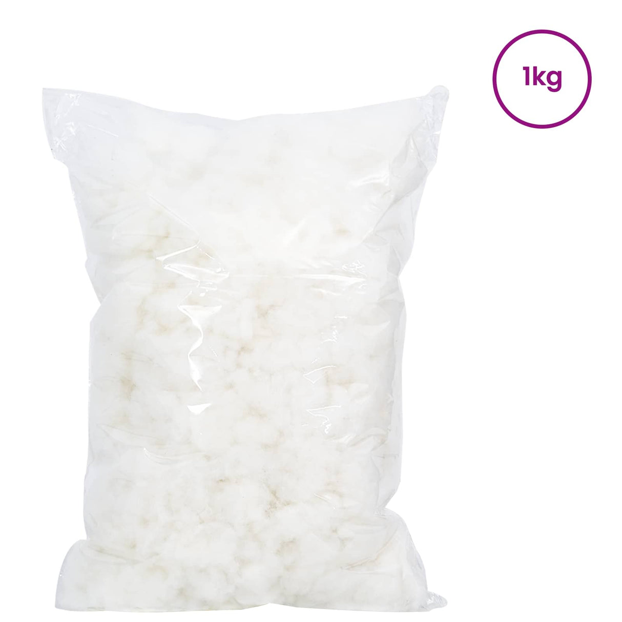 vidaXL Fiberfill White 1 kg Polyester