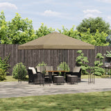 vidaXL Prieel 3 x 3 m Beige Polyester en Staal 190 gsm