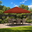 vidaXL Prieel 3 x 3 m Beige Polyester en Staal 190 gsm