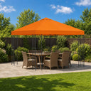 vidaXL Prieel 3 x 3 m Beige Polyester en Staal 190 gsm