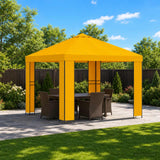 vidaXL Prieel 3 x 3 m Beige Polyester en Staal 190 gsm