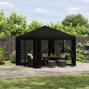 vidaXL Prieel 3 x 3 m Beige Polyester en Staal 190 gsm