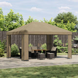 vidaXL Prieel 4 × 3 m Beige Polyester en Staal 190 gsm