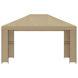 vidaXL Prieel 4 × 3 m Beige Polyester en Staal 190 gsm