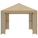 vidaXL Prieel 4 × 3 m Beige Polyester en Staal 190 gsm