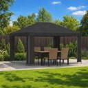 vidaXL Prieel 4 × 3 m Beige Polyester en Staal 190 gsm