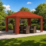 vidaXL Prieel 4 × 3 m Beige Polyester en Staal 190 gsm