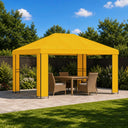 vidaXL Prieel 4 × 3 m Beige Polyester en Staal 190 gsm