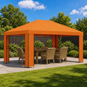 vidaXL Prieel 4 × 3 m Beige Polyester en Staal 190 gsm